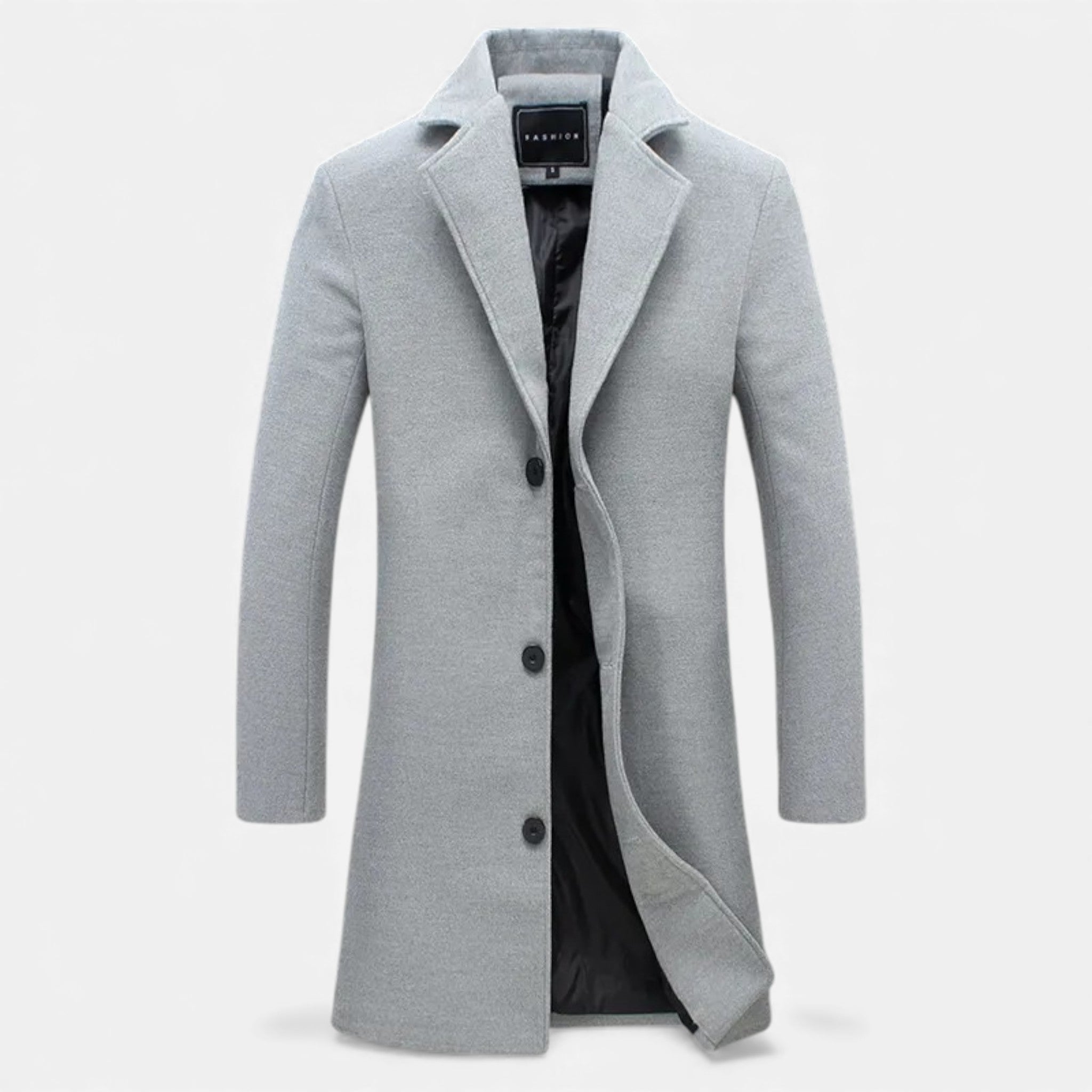 Valmonti | Men’s Wool Overcoat – Classic Business Coat