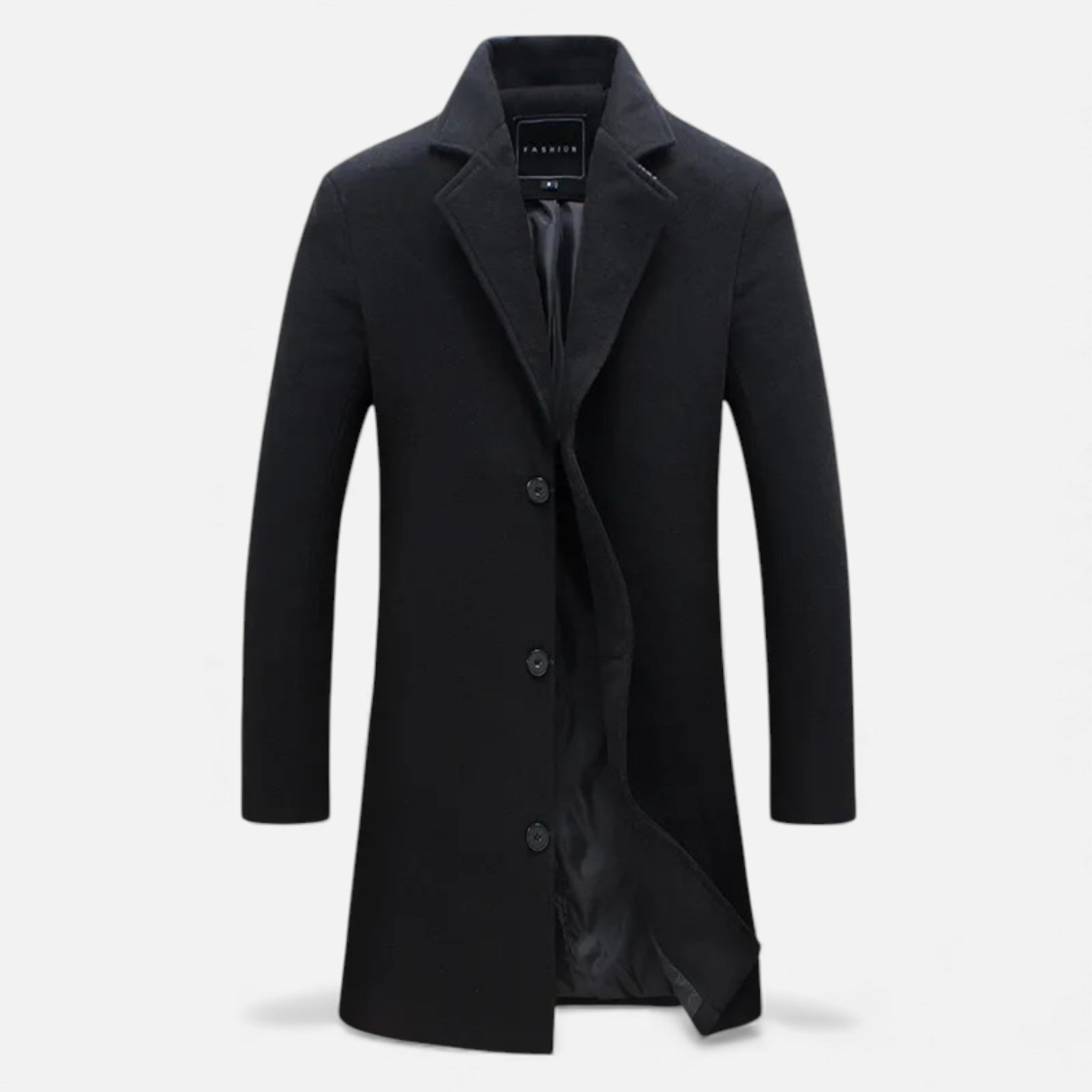 Valmonti | Men’s Wool Overcoat – Classic Business Coat
