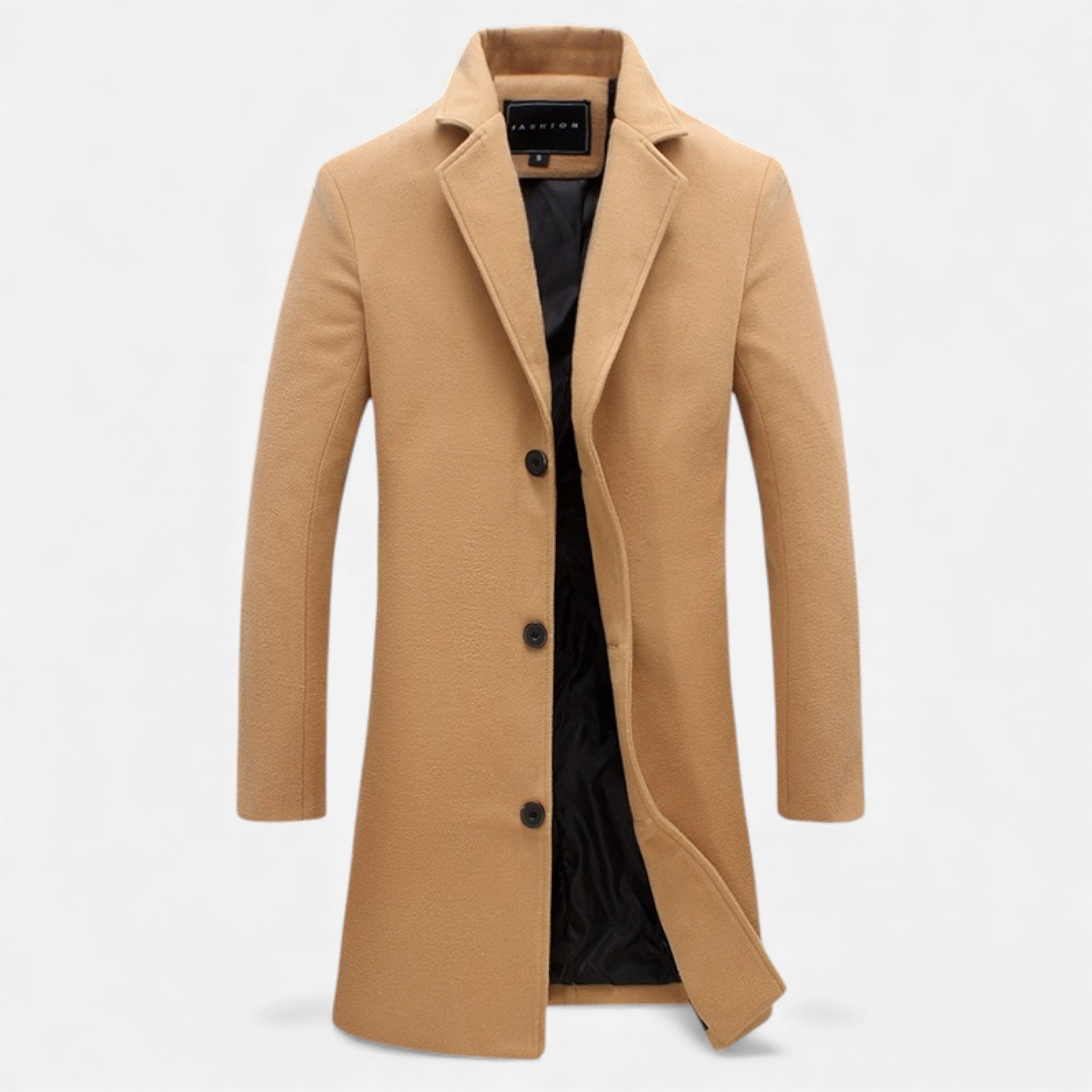 Valmonti | Men’s Wool Overcoat – Classic Business Coat