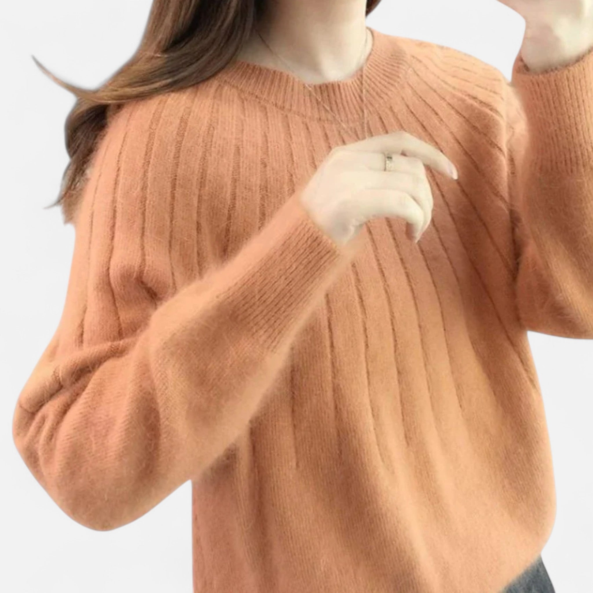 Valmonti | Women’s Knit Sweater – Soft Timeless Elegance