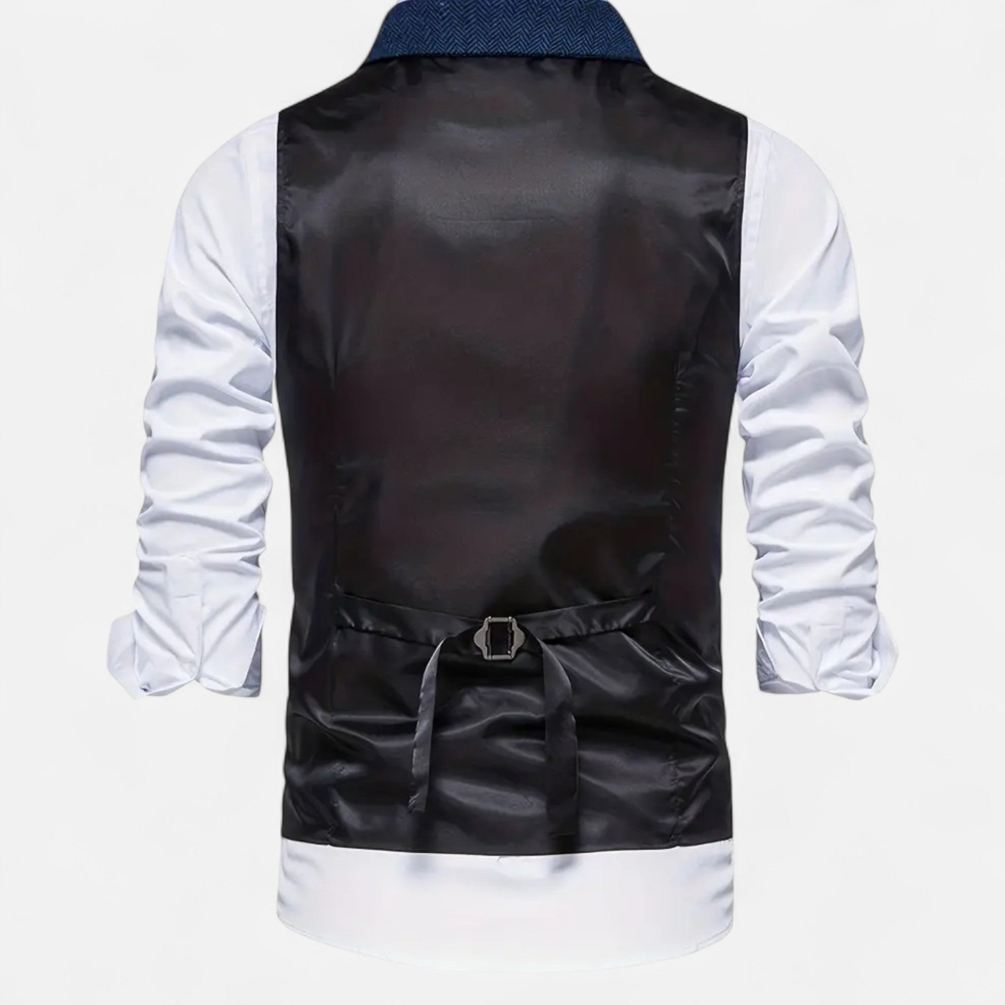 Valmonti | Men’s Herringbone Lapel Vest