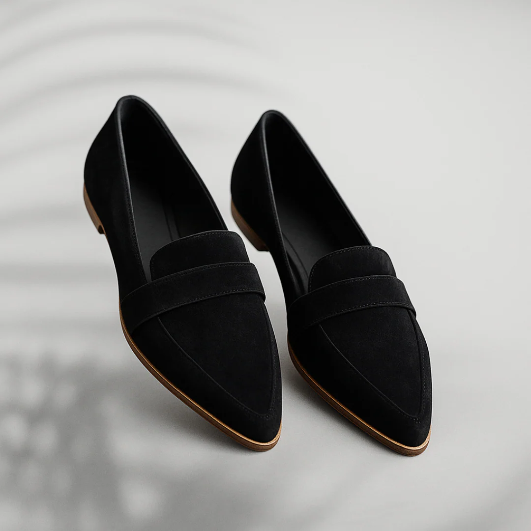 Mocassini da donna con punta a punta classici slip-on flat