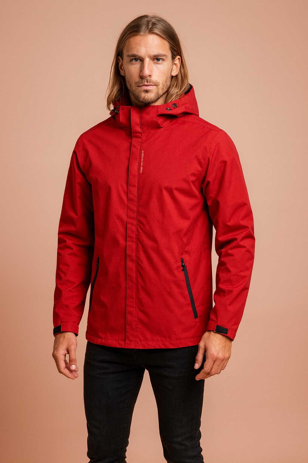 Leichte Herren-Windbreakerjacke mit Kapuze – Verstellbare Outdoor-Jacke zum Spazierengehen, Reisen und für den Alltag