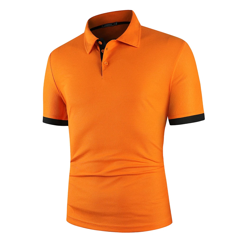 Męska klasyczna letnia koszulka polo Lekka Oddychająca Wygodna Elegancka na co dzień