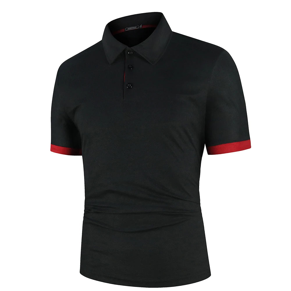Męska klasyczna letnia koszulka polo Lekka Oddychająca Wygodna Elegancka na co dzień