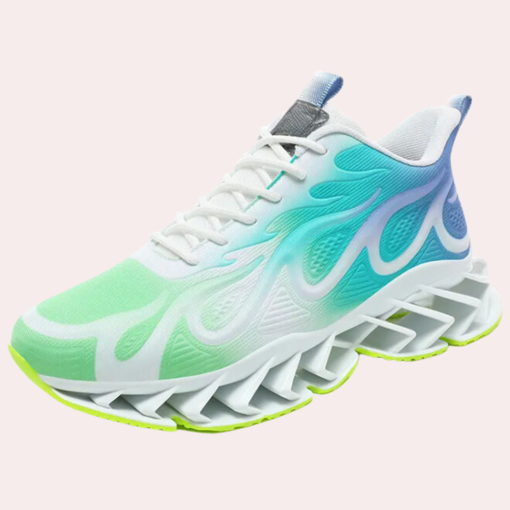 Sneakers da uomo con suola Blade, rete traspirante, stringate, ammortizzate, scarpe sportive