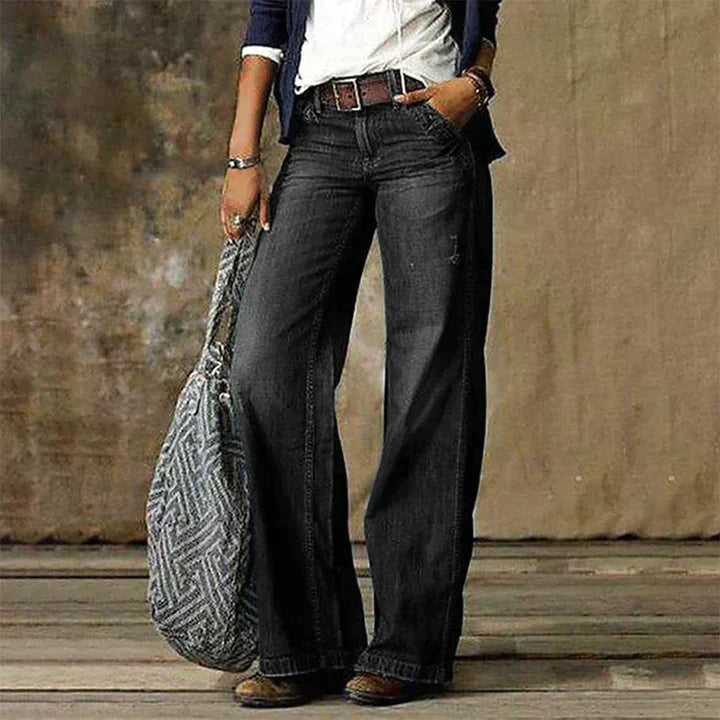 Women’s Wide Leg Trousers Elegant Flowing Fit Comfortable Versatile Everyday Chic Pants