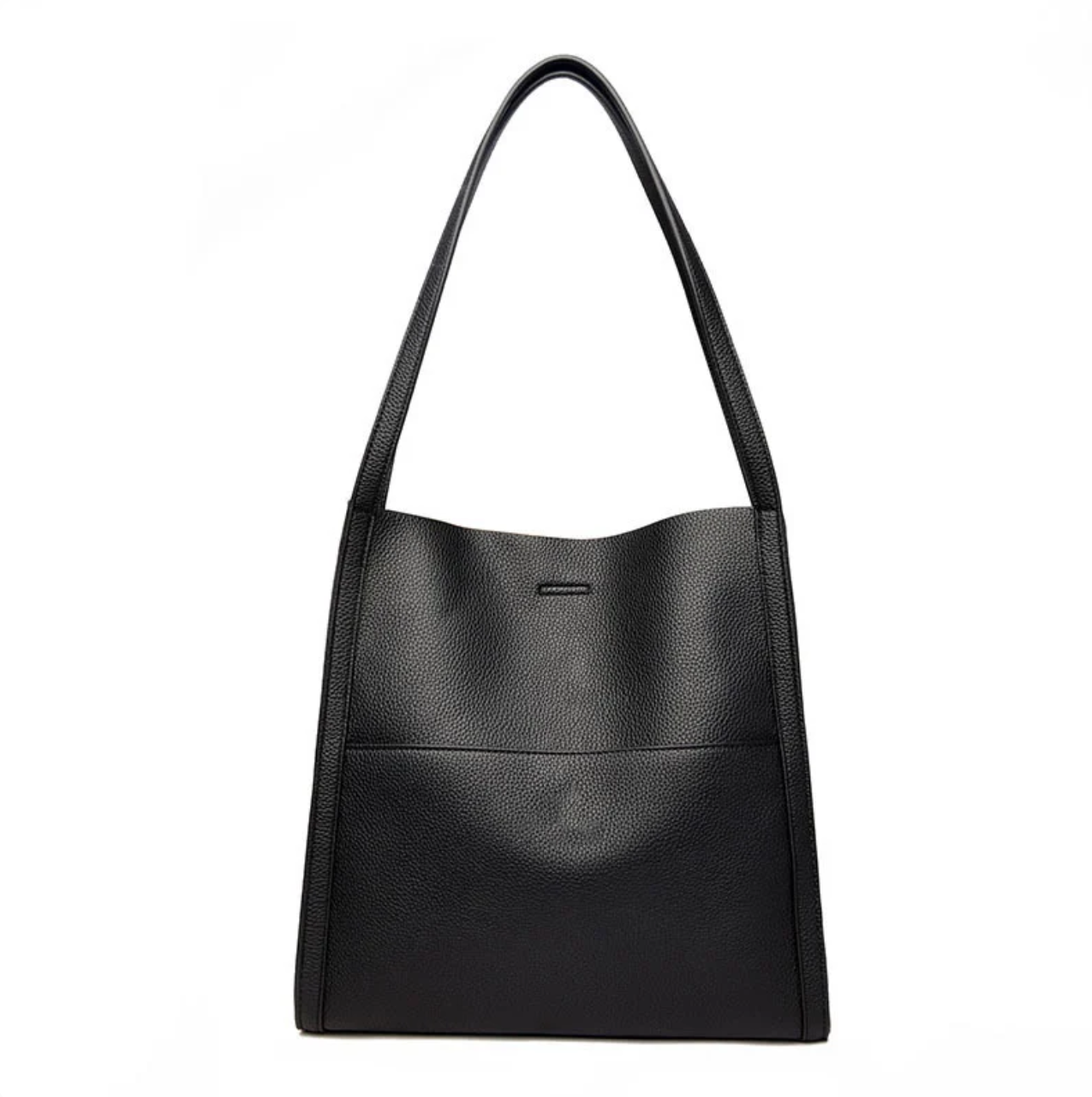 Women’s Textured Shoulder Tote Bag with Organizer Pocket