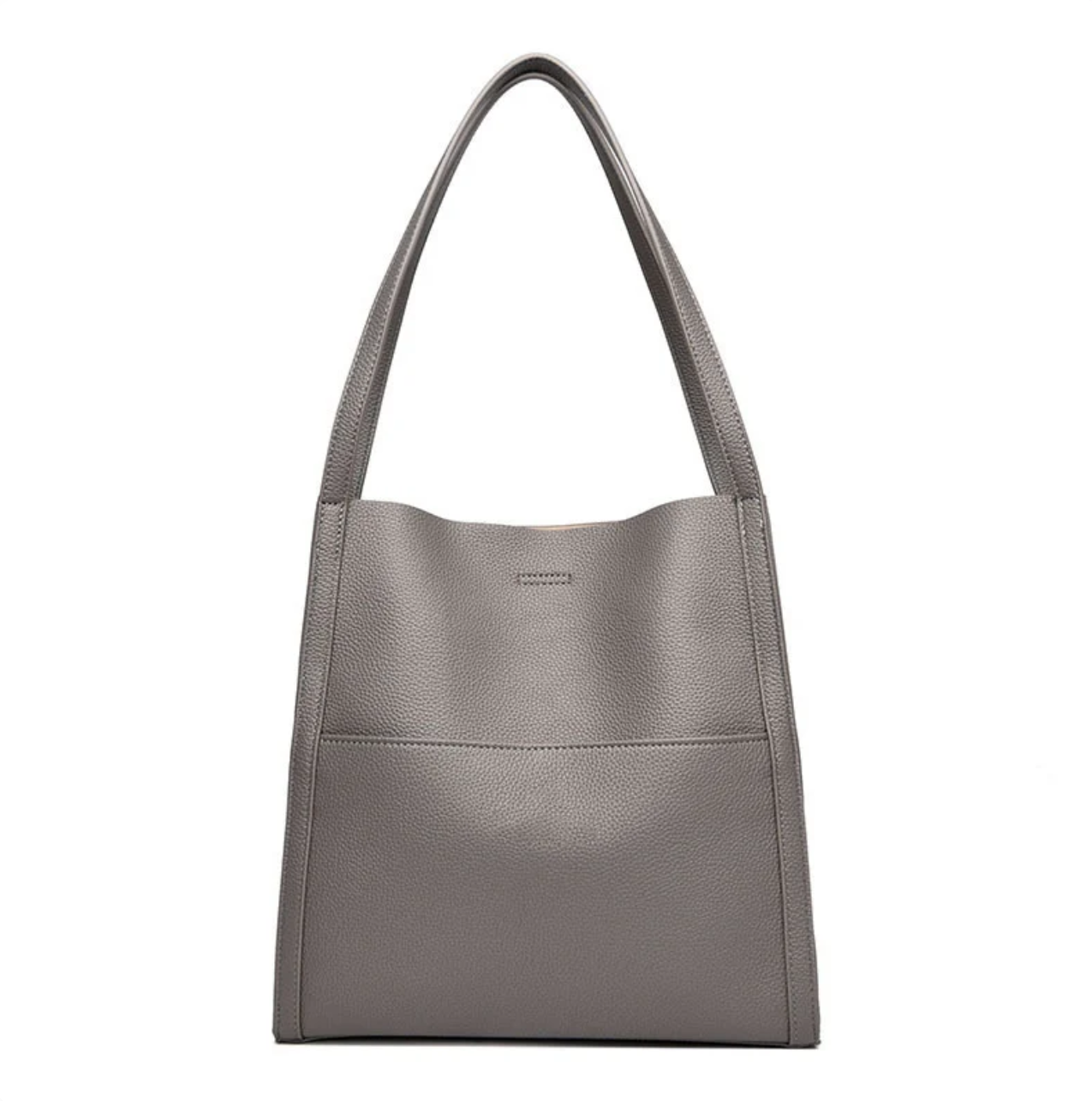 Women’s Textured Shoulder Tote Bag with Organizer Pocket