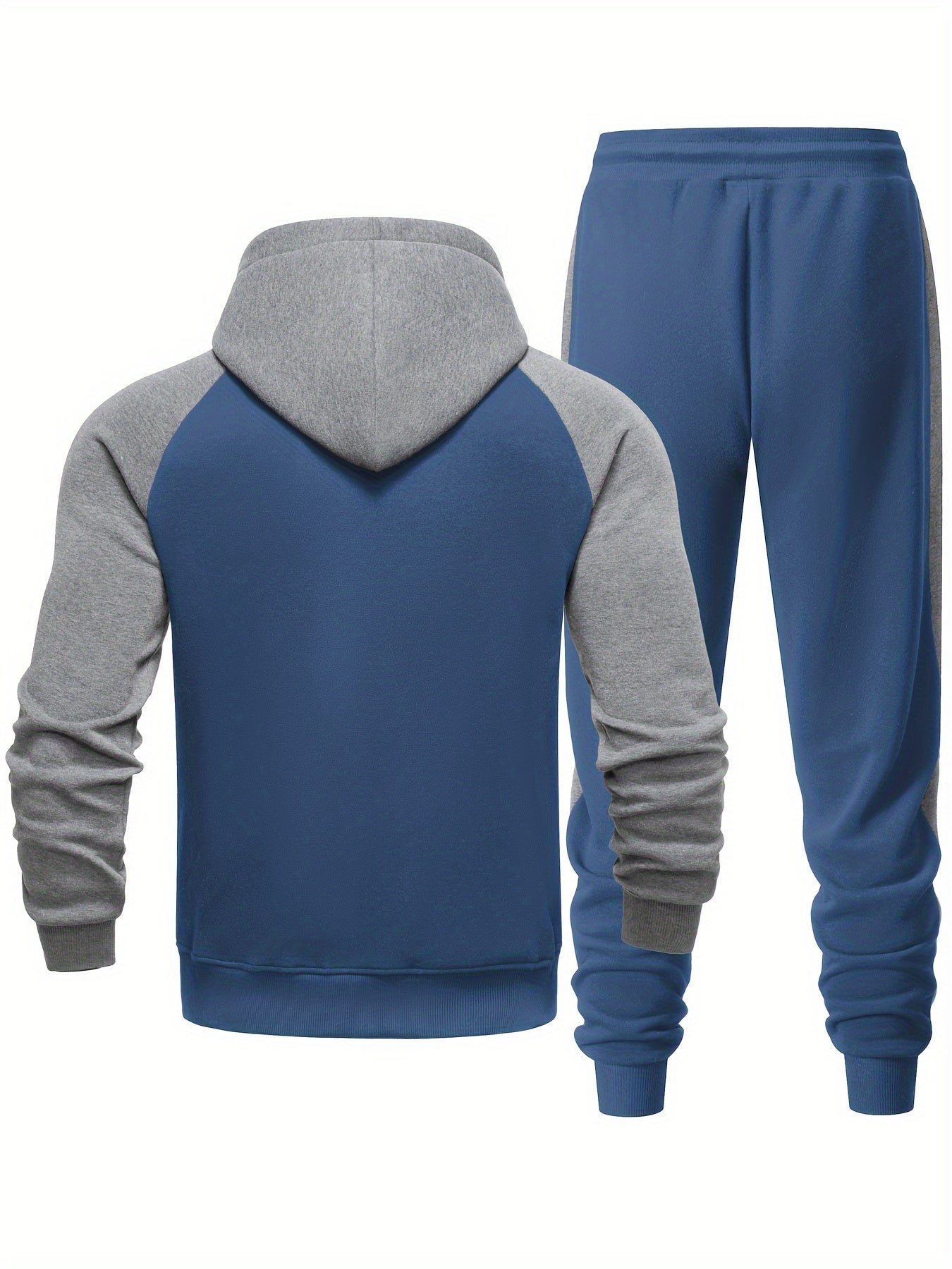 Men’s Casual Hoodie and Jogger Set for Sporty Comfort, Everyday Wear, and Versatile Street Style