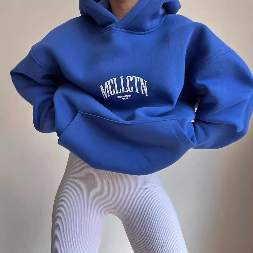 Women’s Oversized Printed Hoodie – Cotton-Blend Streetwear Layer for Travel and Casual Days