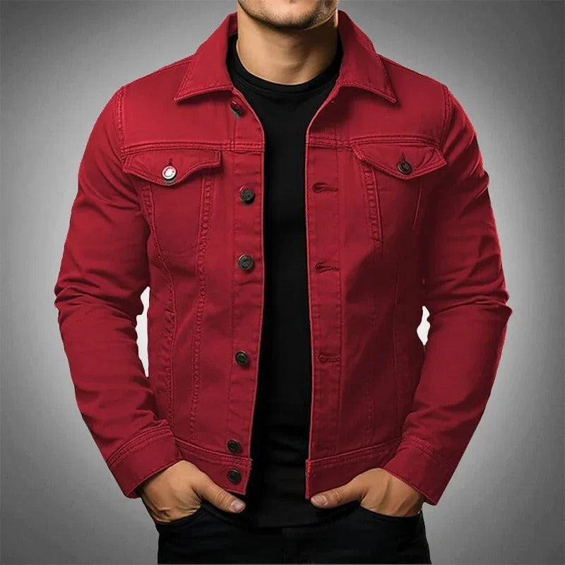 Chaqueta ligera de mezclilla para hombre – Prenda exterior casual, elegante y versátil para la primavera