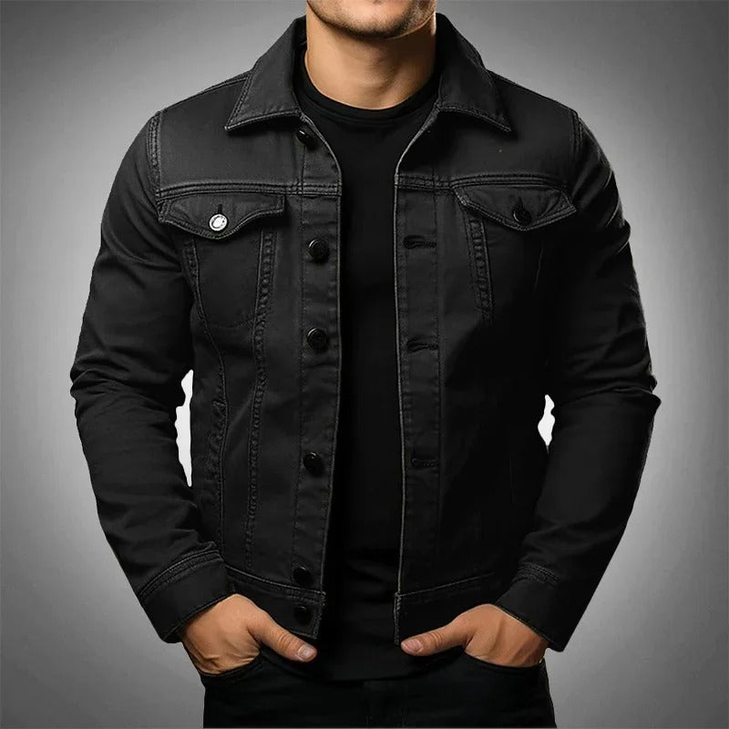 Chaqueta ligera de mezclilla para hombre – Prenda exterior casual, elegante y versátil para la primavera