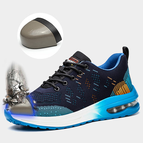 Męskie buty ochronne S3 z sznurowaniem i poduszką powietrzną