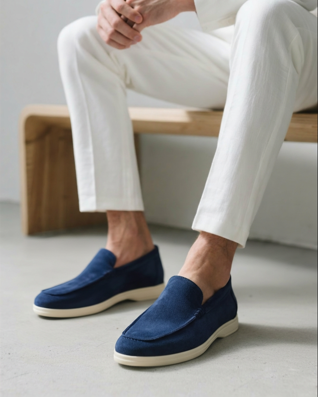 Herresuede slip-on loafers afslappede komfortable hverdags sko