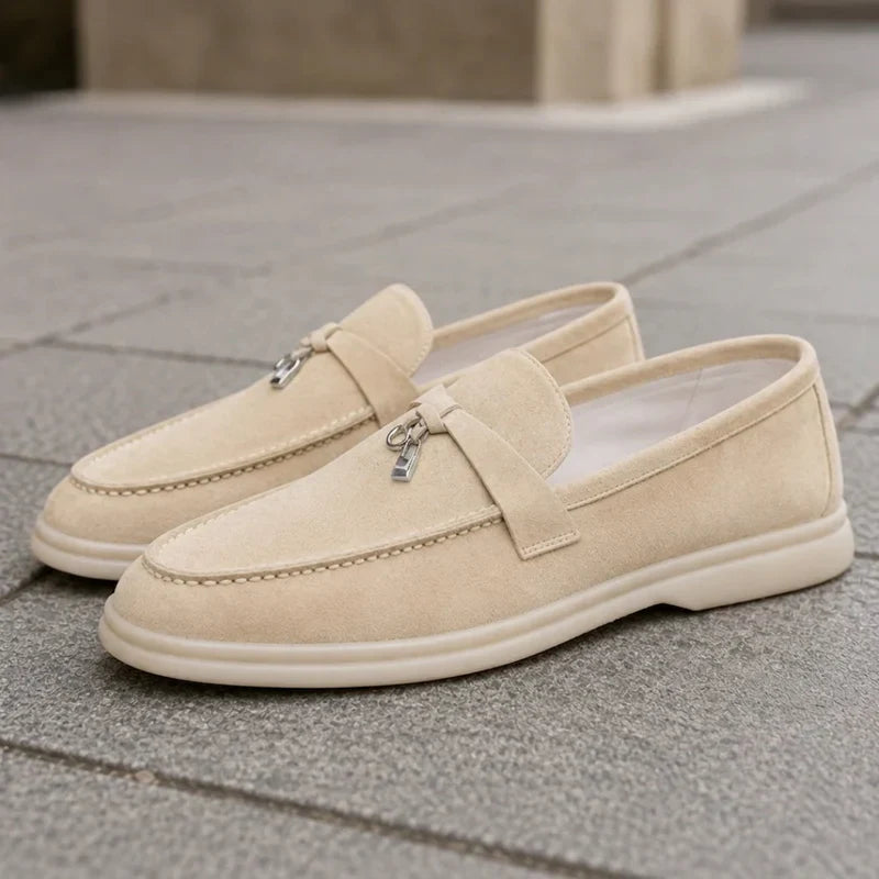 Pantofi loafer texturati pentru femei, cu platformă elegantă și slip-on