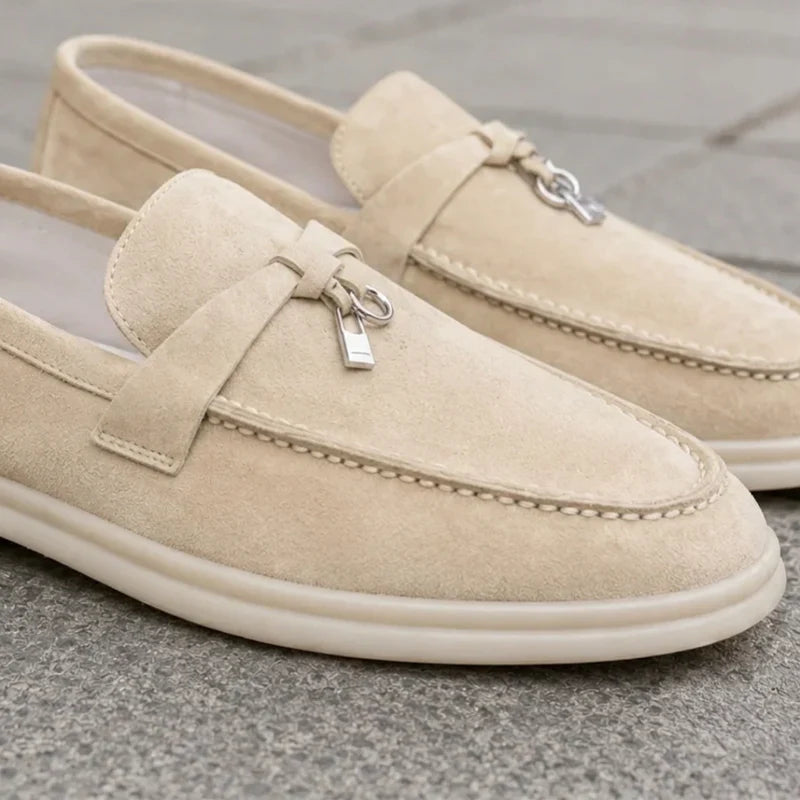 Pantofi loafer texturati pentru femei, cu platformă elegantă și slip-on