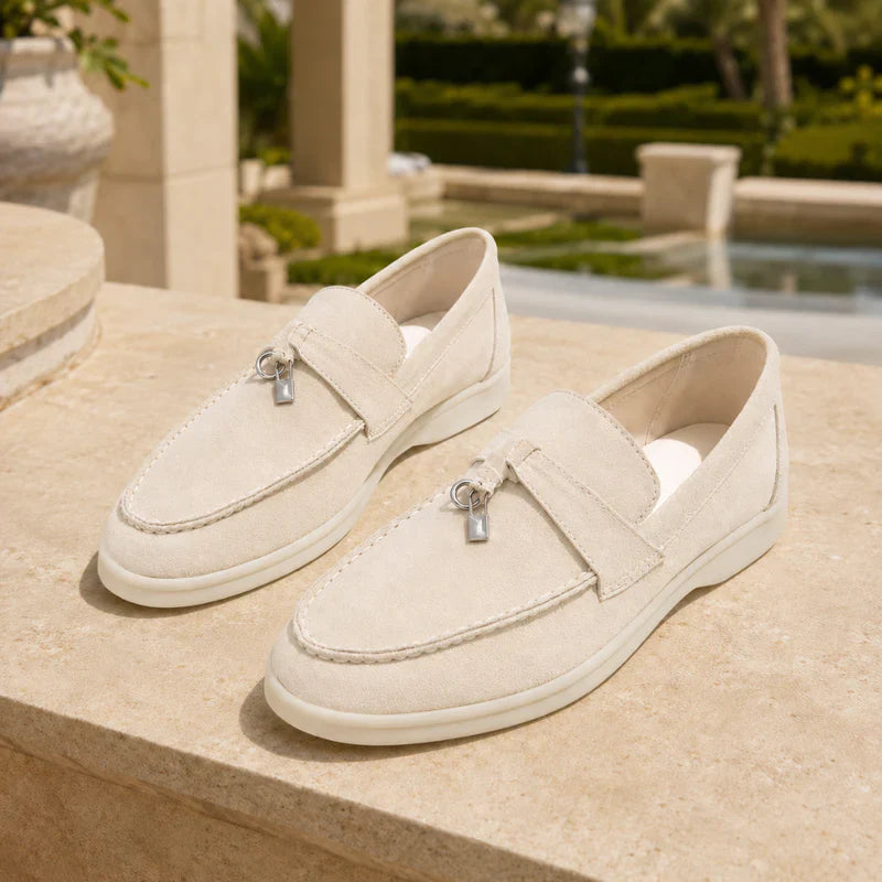 Pantofi loafer texturati pentru femei, cu platformă elegantă și slip-on