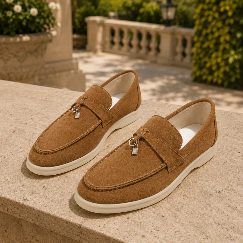 Pantofi loafer texturati pentru femei, cu platformă elegantă și slip-on
