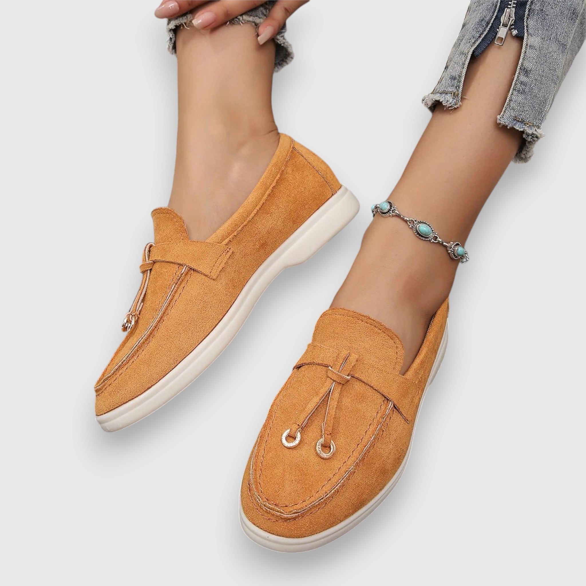 Women’s Tassel Detail Loafers Slip-On Flat Everyday Shoes