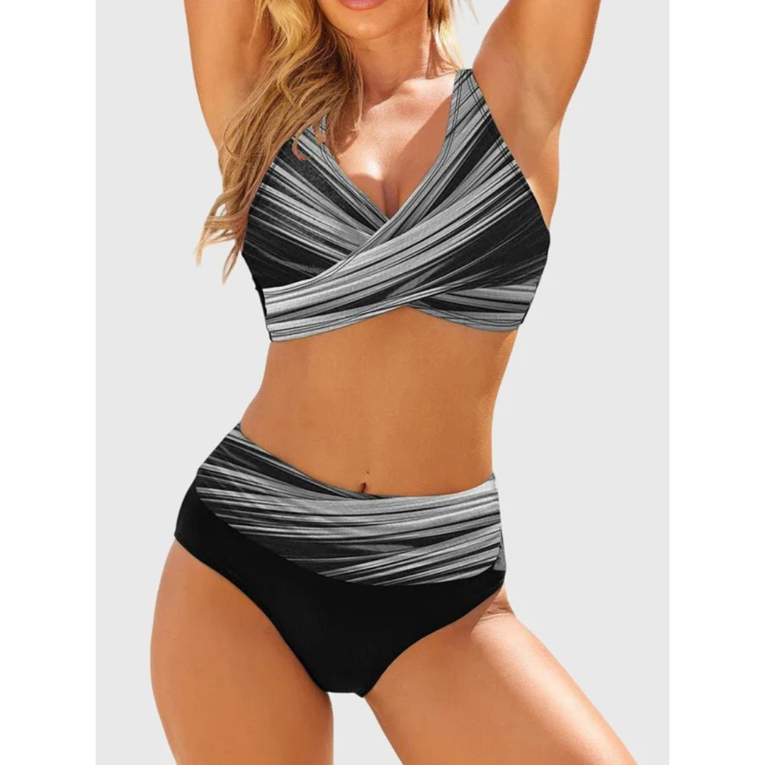 Bedrucktes Bikini-Set für Damen – Stützende sommerliche Bademode für Strand und Pool