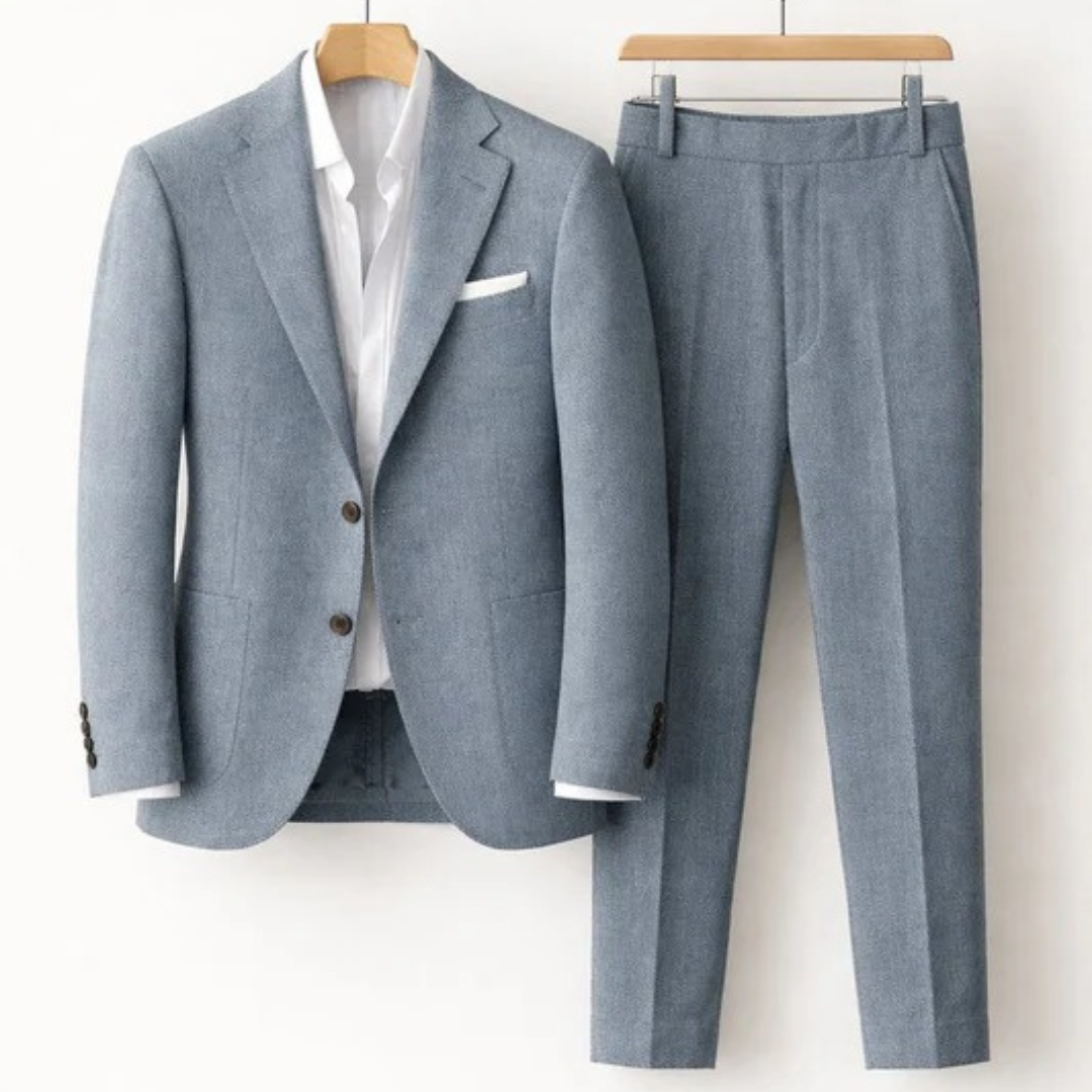 Men’s Tailored Two-Piece Suit – Modern Business Style for Events and Smart Casual Wear