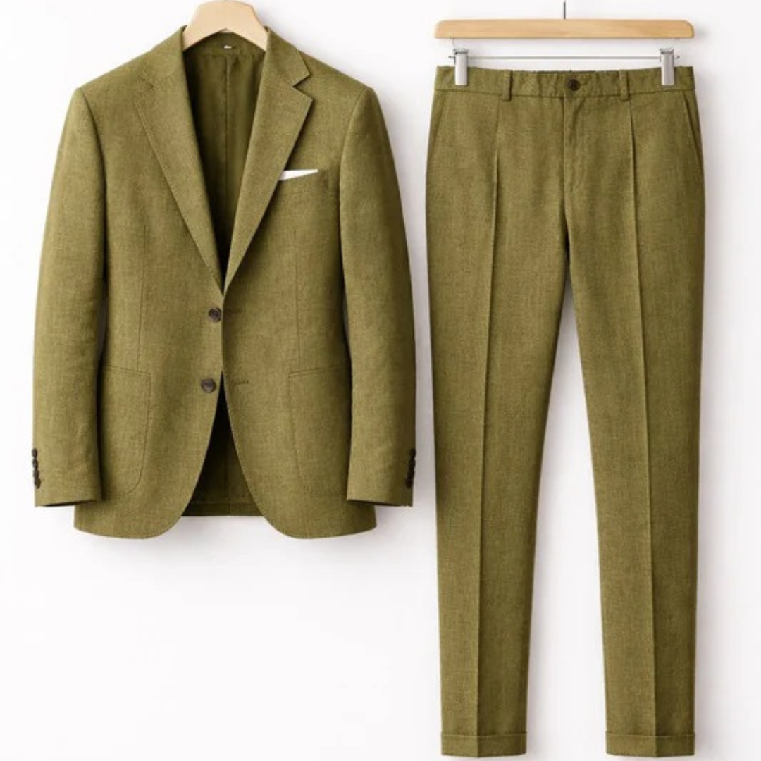 Men’s Tailored Two-Piece Suit – Modern Business Style for Events and Smart Casual Wear