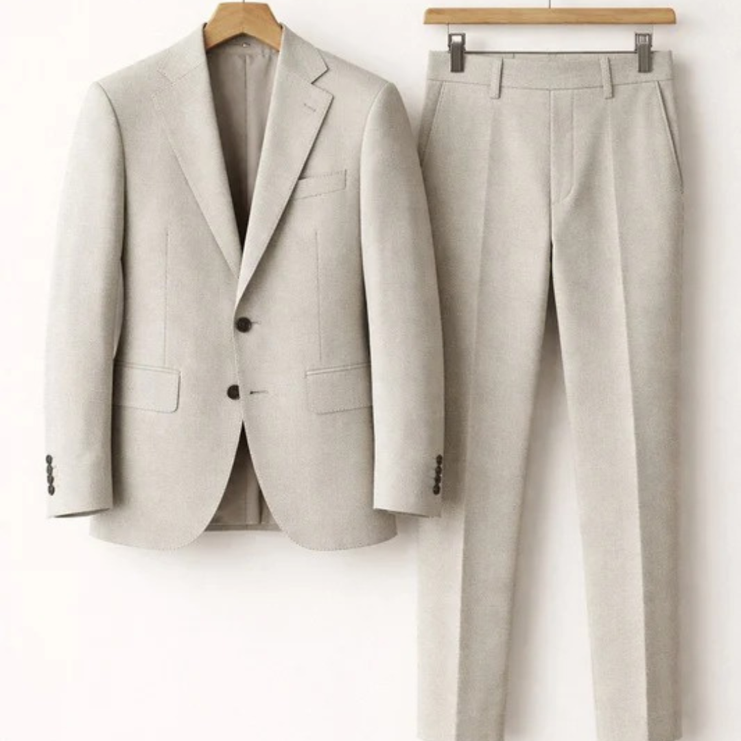 Men’s Tailored Two-Piece Suit – Modern Business Style for Events and Smart Casual Wear