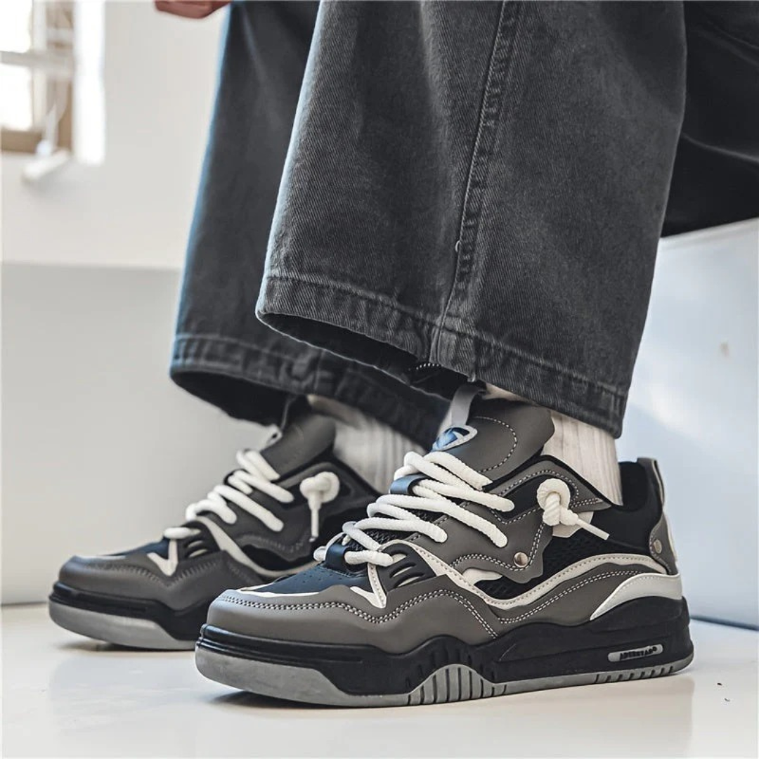 Chunky livsstilssneakers til mænd – polstrede streetwear-sneakers til afslappet hverdagsbrug