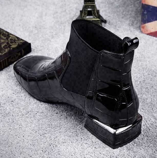 Botas de cuero para mujer con comodidad – Calzado casual diario duradero, con soporte y estilo