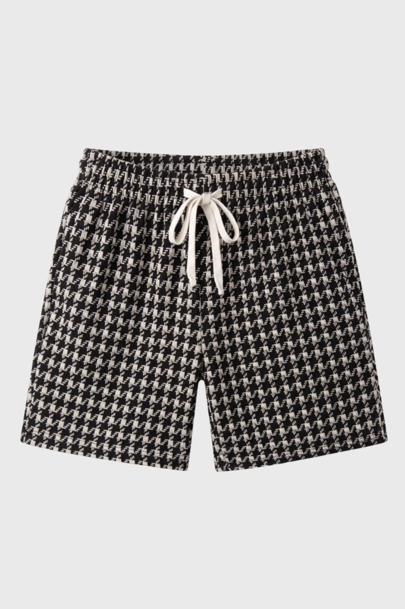 Herreshorts med snøre, trykt, afslappet fritidspasform