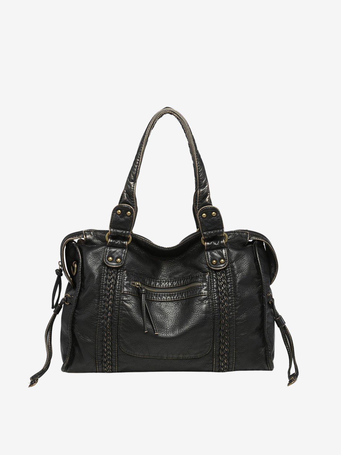 Women’s Textured Shoulder Handbag – Multi-Pocket Carry Bag with Adjustable Strap for Everyday Wear