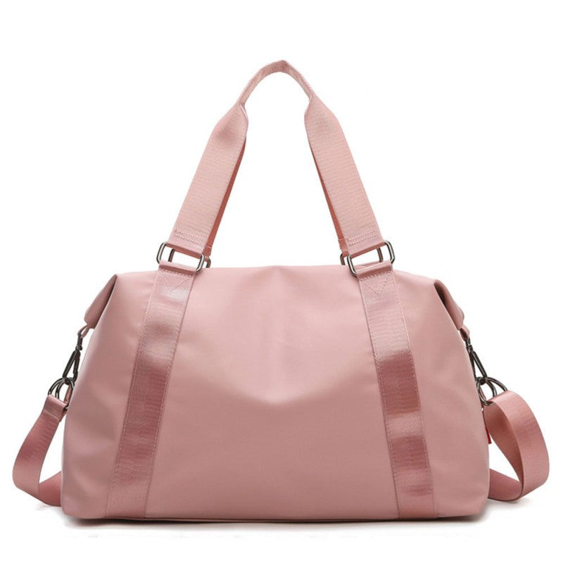 Women’s Nylon Gym and Travel Bag with Luggage Sleeve – Spacious Holdall with Adjustable Handles and Shoulder Strap