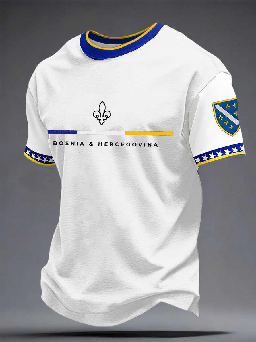 Men’s Graphic Fan T-Shirt With Short Sleeves and Crew Neck