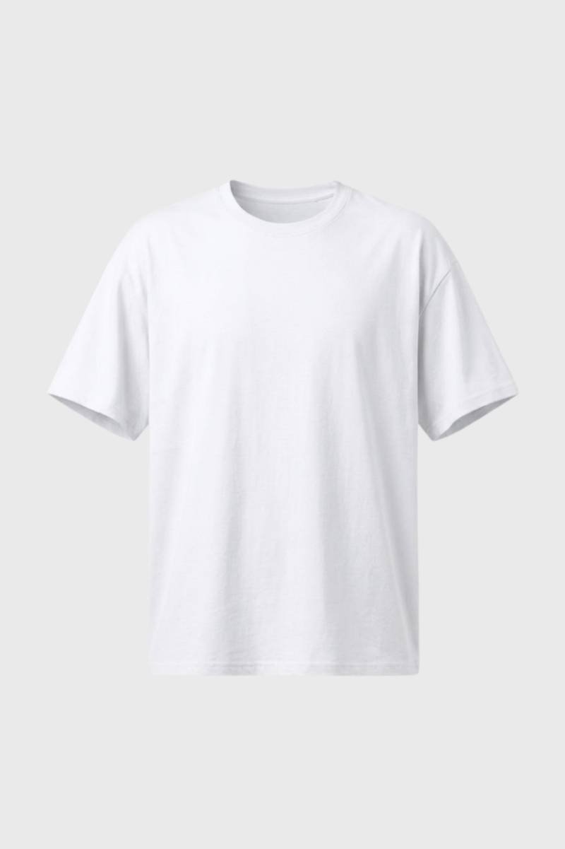 Herre T-shirt til hverdag med blød rund hals