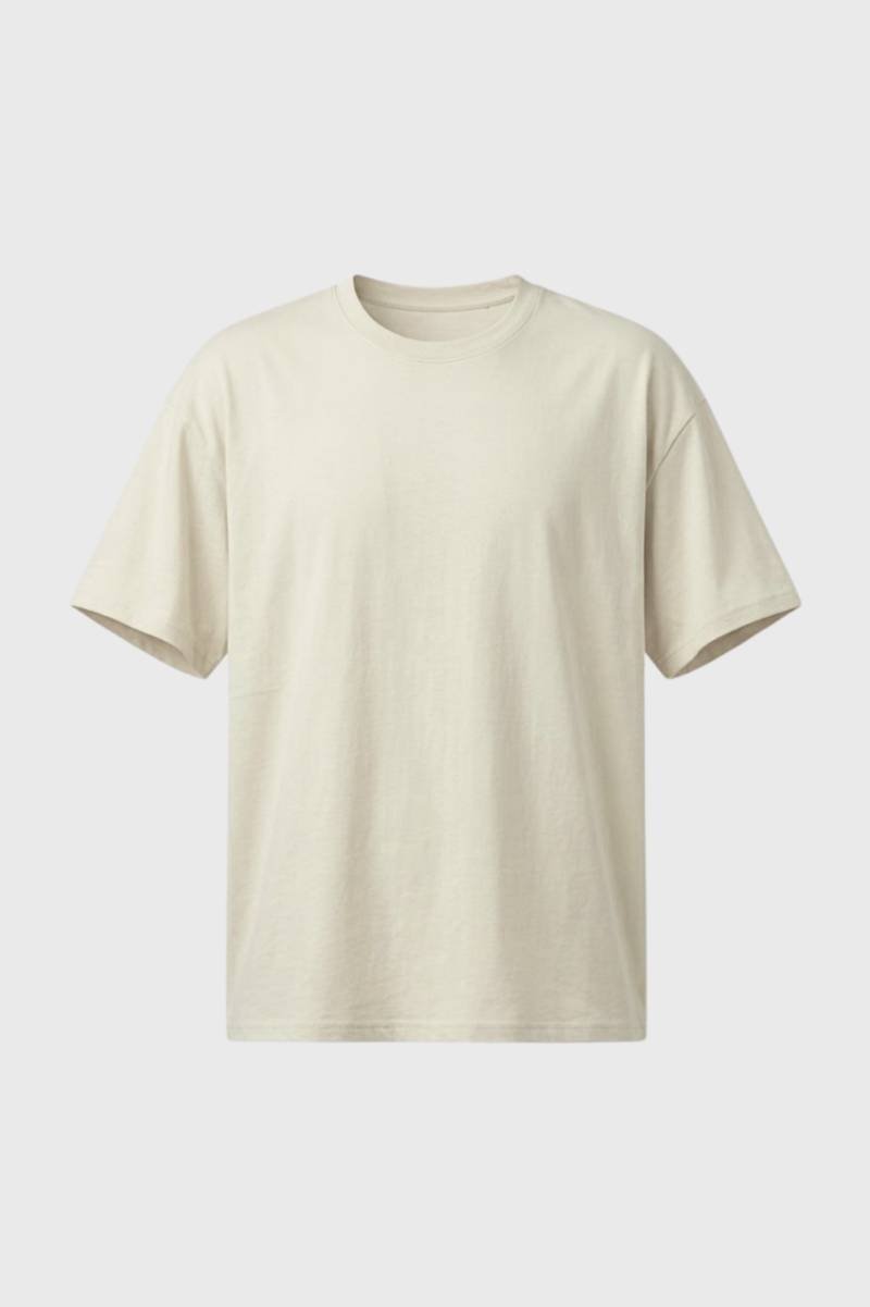 Herre T-shirt til hverdag med blød rund hals
