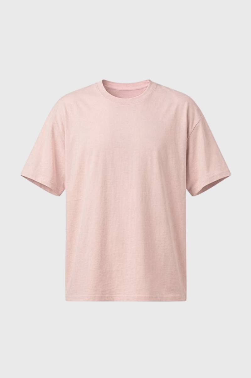 Herre T-shirt til hverdag med blød rund hals