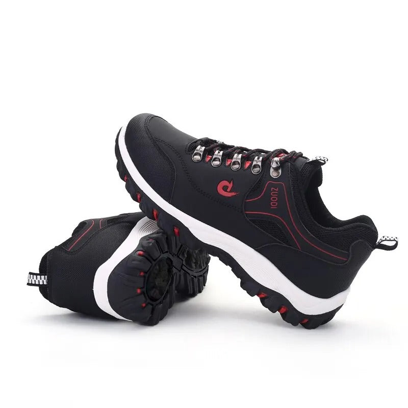 Scarpe da trekking da uomo impermeabili con punta rinforzata - Comfort traspirante con lacci per passeggiate in campagna e avventure all'aperto