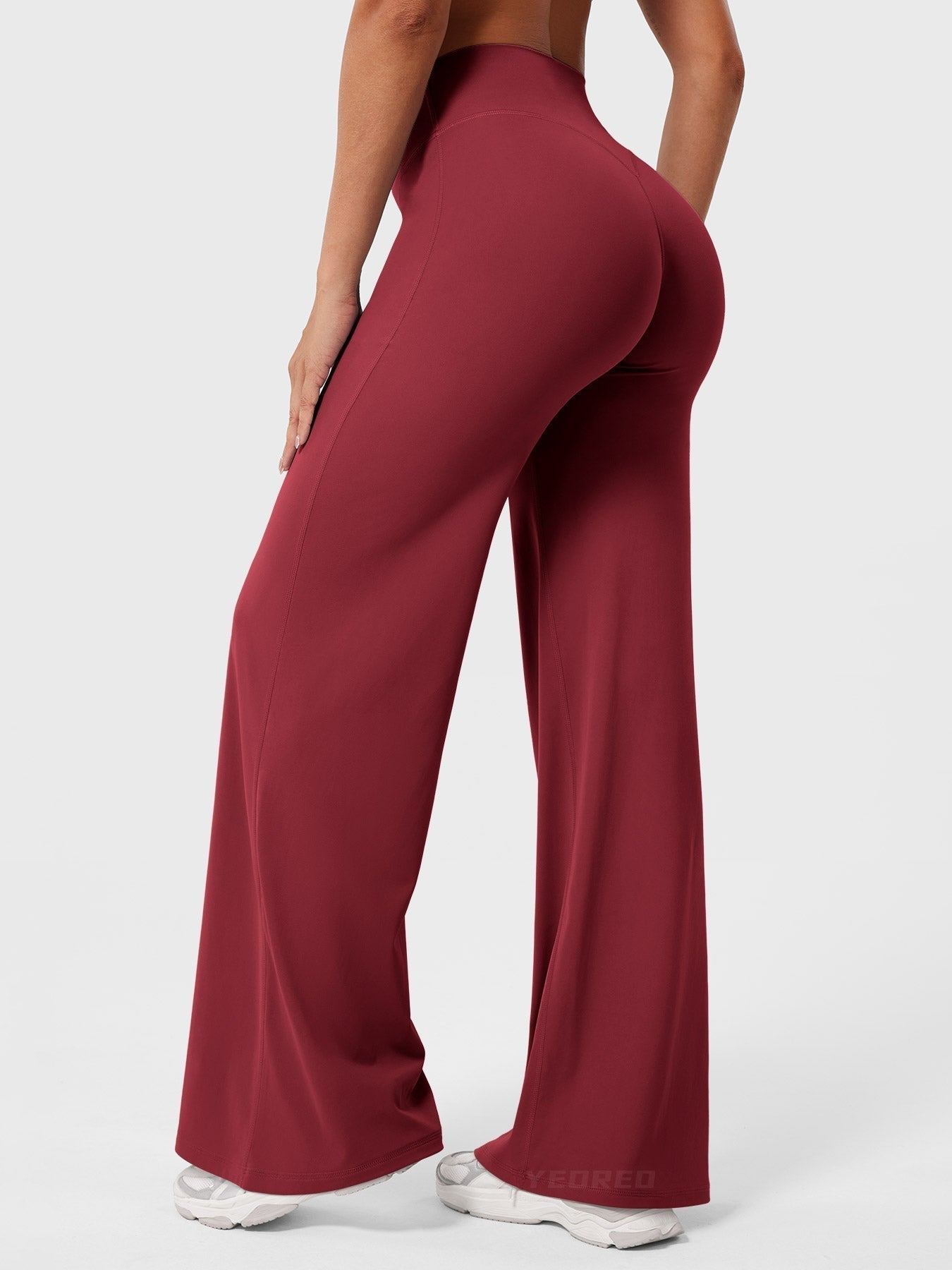 Pantalon évasé taille haute pour femme – coupe large pour tous les jours