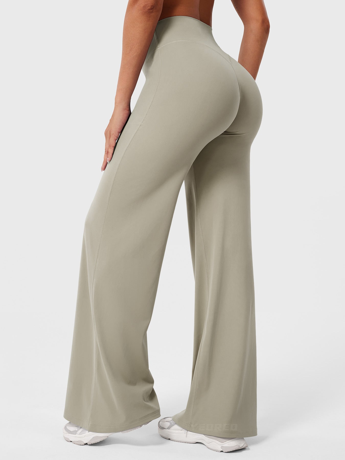 Pantalon évasé taille haute pour femme – coupe large pour tous les jours
