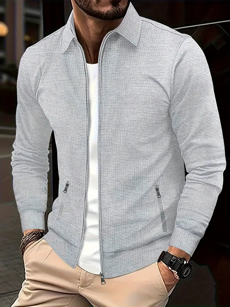 Men’s Zip-Up Shirt – Comfortable Stylish Durable Versatile Smart Casual Everyday Fit