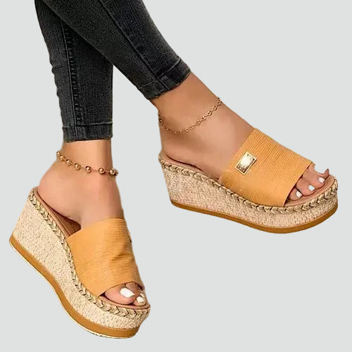 Women’s Wedge Slide Sandals Braided Platform Summer Style