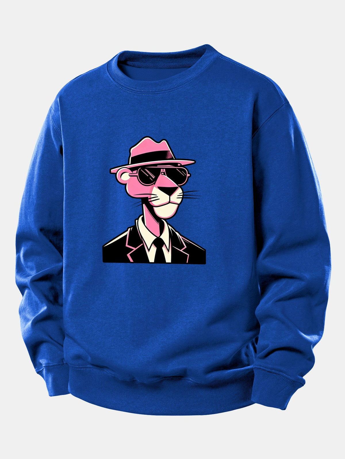 Men's Relaxed Fit Graphic Crew Neck Sweatshirt – Casual Long Sleeve Streetwear Pullover for Autumn and Winter