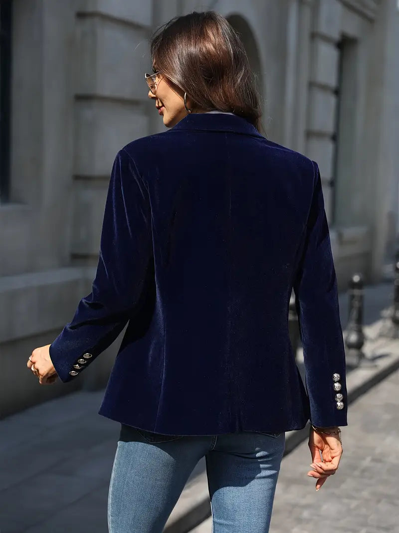 Dámské vypasované sako na jeden knoflík – klasické kancelářské sako pro smart casual i společenské příležitosti