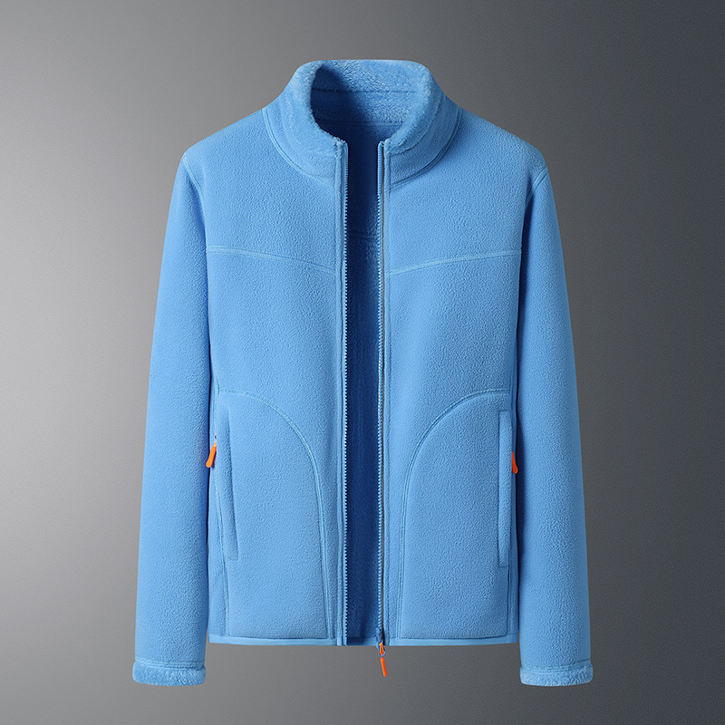 Veste polaire zippée pour femme – couche douce à col montant pour une tenue décontractée