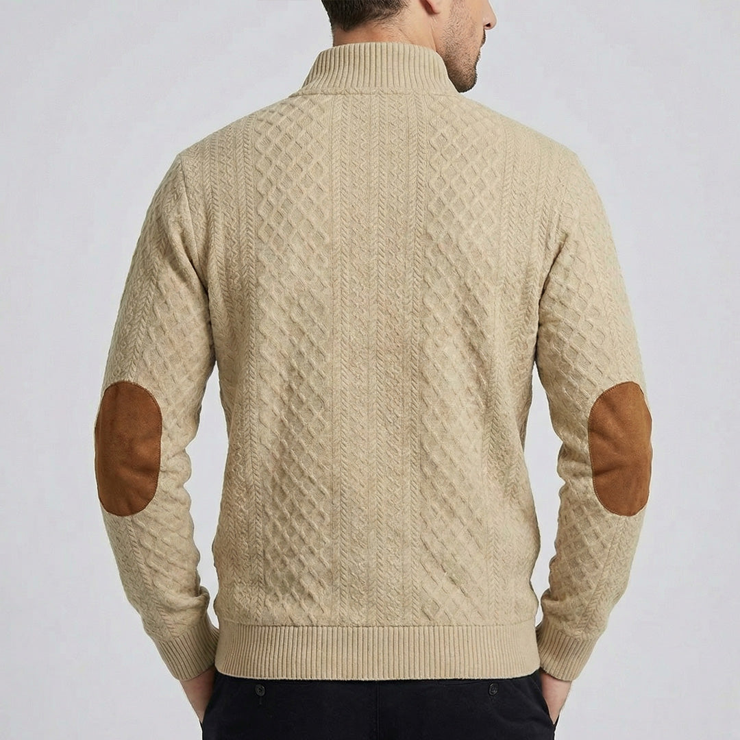 Crown – High Collar Knit Pullover Sweater