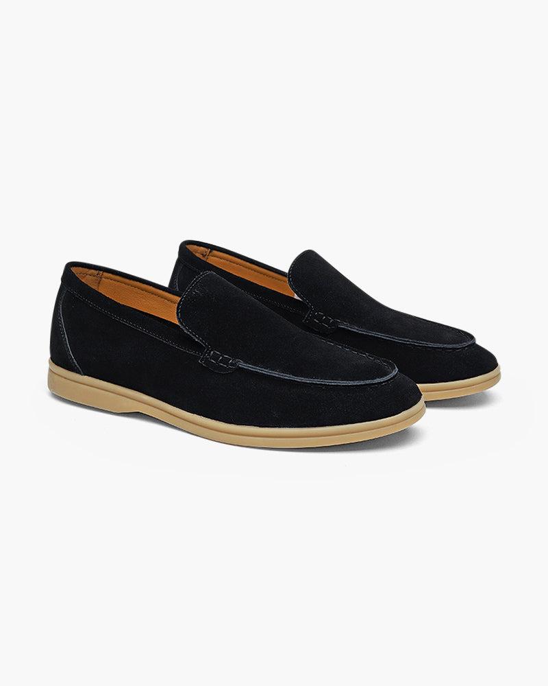 Pantofi bărbătești premium slip-on din piele întoarsă, casual-eleganți