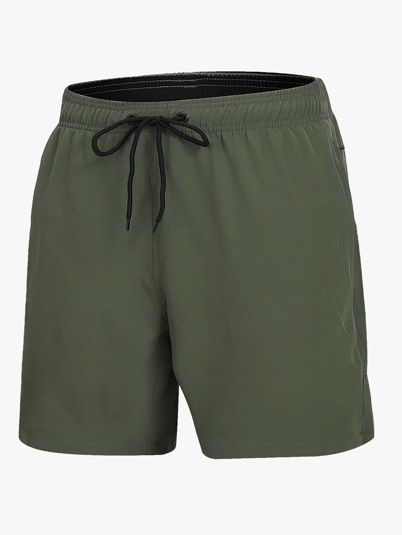 Herre badeshorts hurtigtørrende lette komfortable strækbare strand pool sommerferie tøj