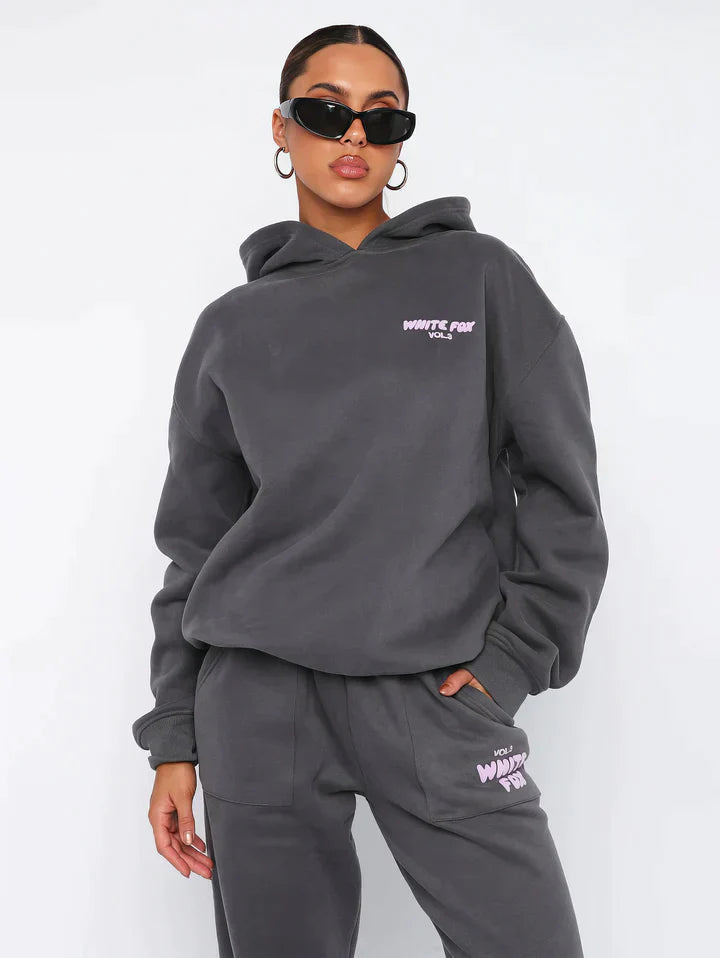 Women’s Hooded Tracksuit Set – Breathable Moisture-Wicking Sportswear for Training and Casual Wear