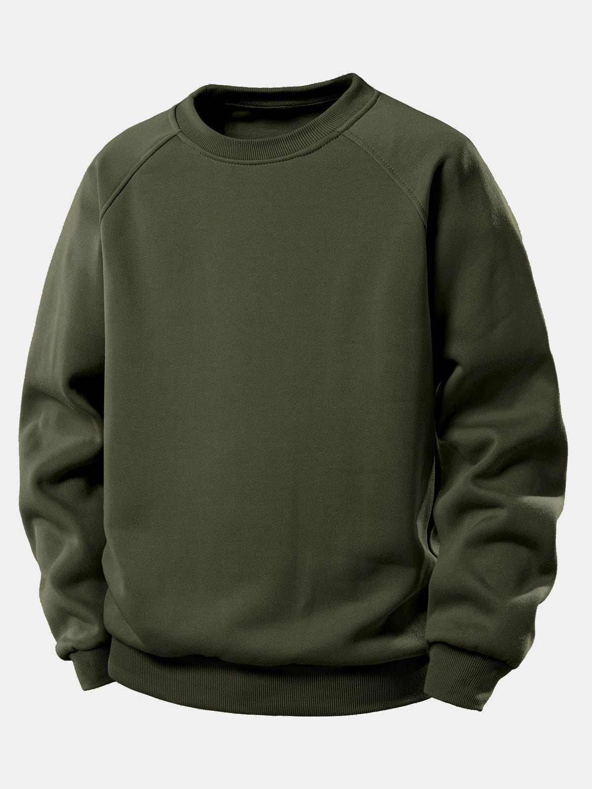 Essentielles Raglan-Sweatshirt für Herren – Locker geschnittener Pullover mit Rundhalsausschnitt, glattem Stoff und Rippbündchen für lässigen Komfort im Alltag